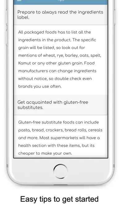 Gluten Free Diet Guide & List Ekran Görüntüleri
