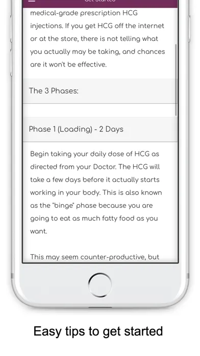 ภาพหน้าจอของ HCG Diet Guide - Weight Loss