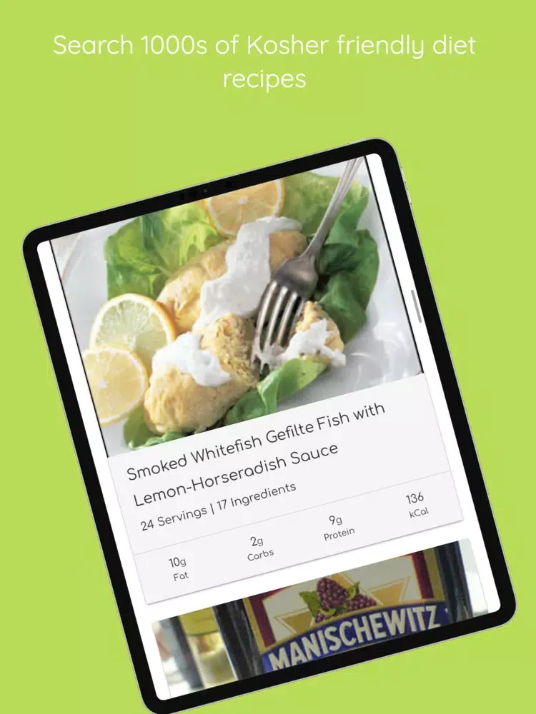 Ảnh chụp màn hình của Kosher Recipes - Jewish diet iPad 