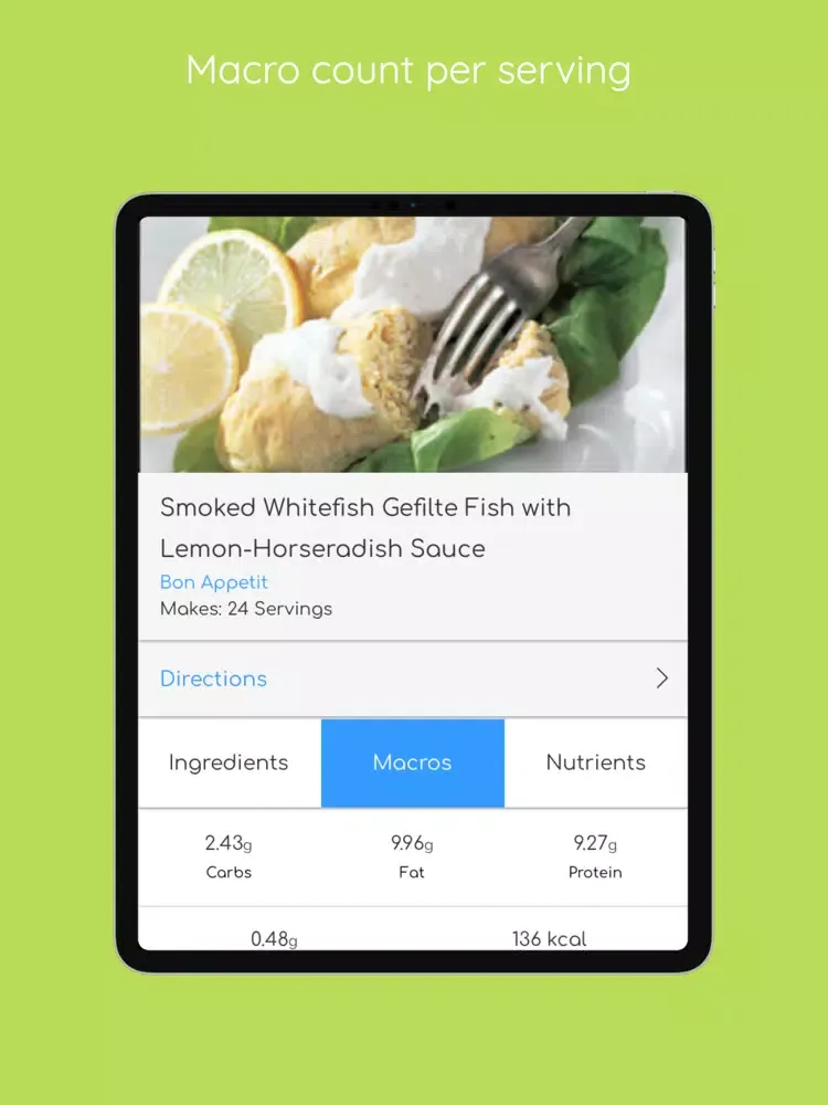 Ảnh chụp màn hình của Kosher Recipes - Jewish diet iPad 