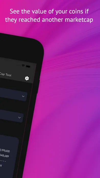 Capturas de pantalla de Crypto Market Cap Tool Convert