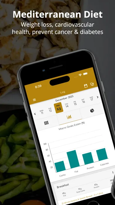 Captures d'écran de My Mediterranean Diet Tracker