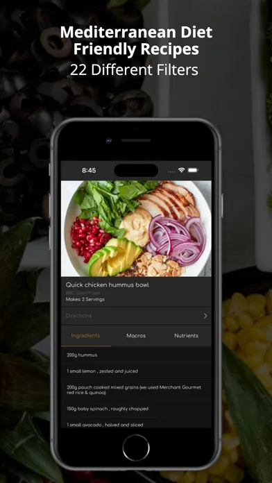 Captures d'écran de My Mediterranean Diet Tracker