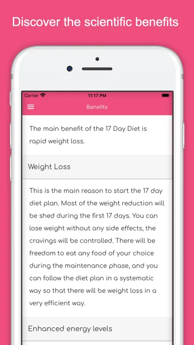 Screenshot di 17 Day Diet Guide