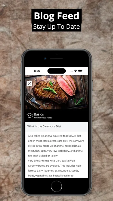 ภาพหน้าจอของ Vore: Carnivore Diet Tracker