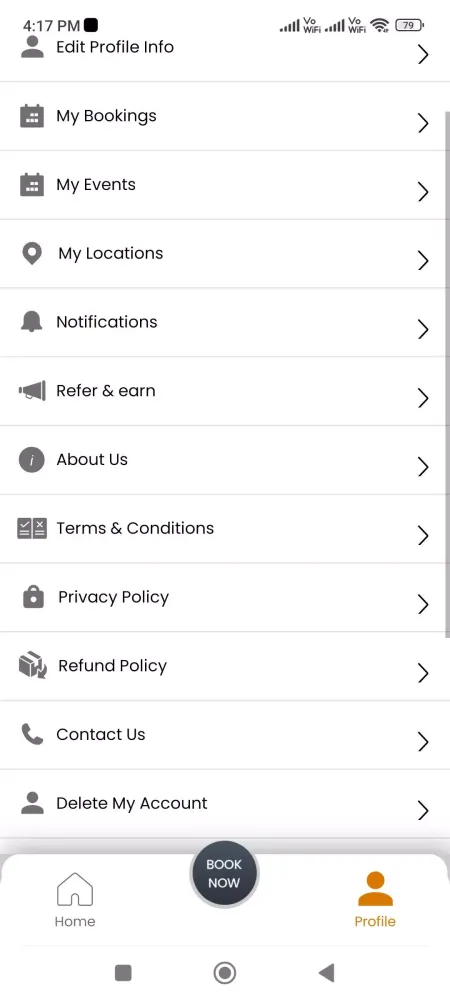 Screenshot di BookMyChef: Chefs & Catering