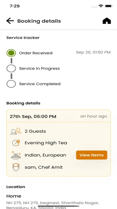 Screenshot di BookMyChef: Chefs & Catering