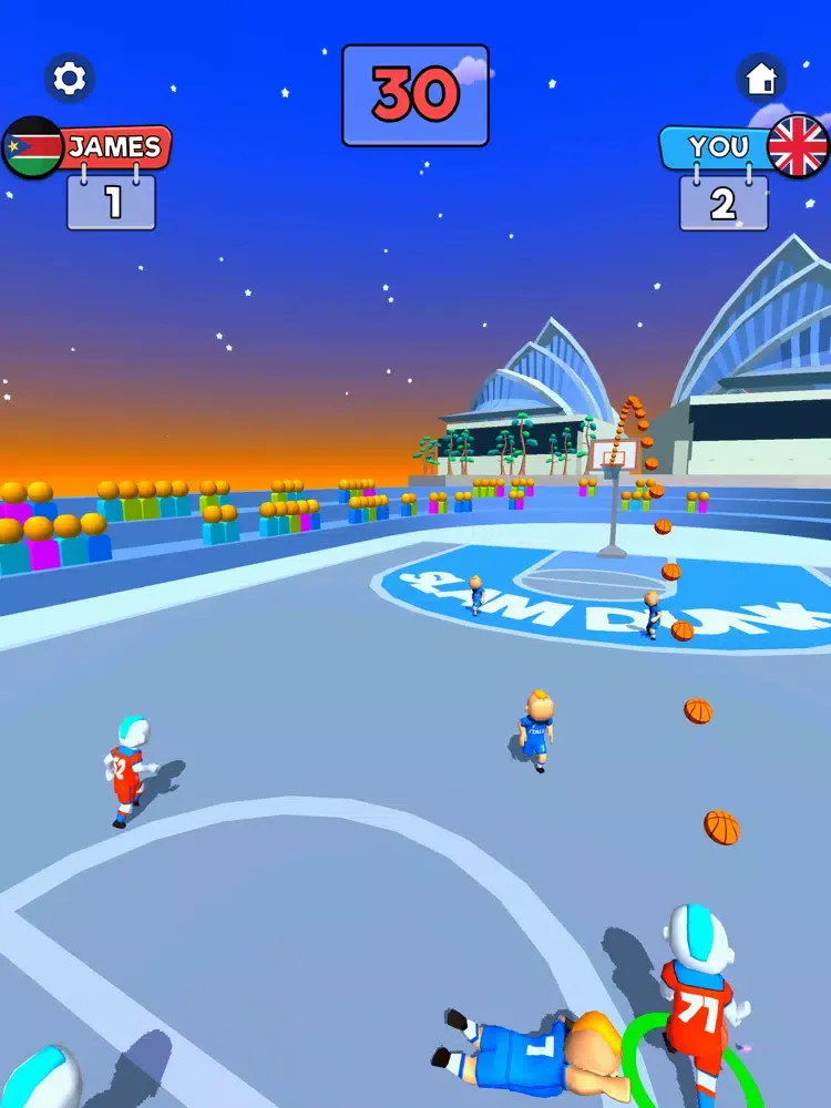 ภาพหน้าจอของ Dribble Dunk 3D iPad 