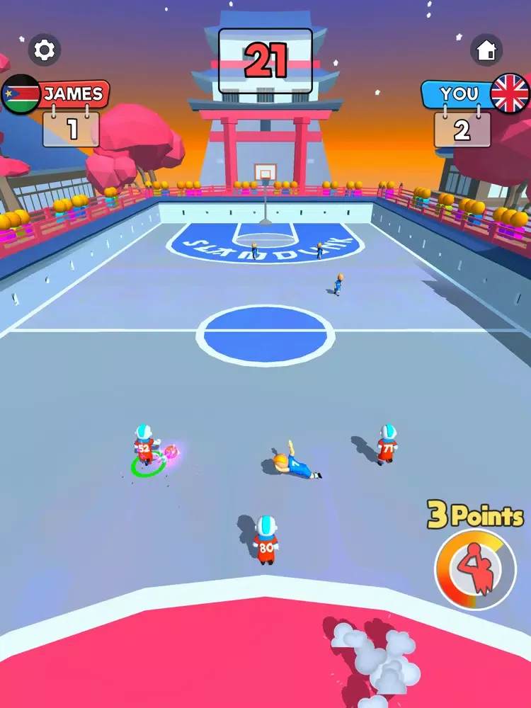 ภาพหน้าจอของ Dribble Dunk 3D iPad 