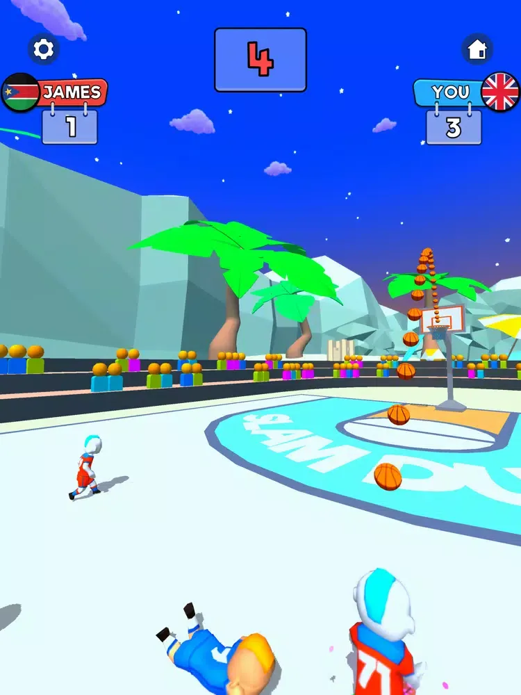ภาพหน้าจอของ Dribble Dunk 3D iPad 