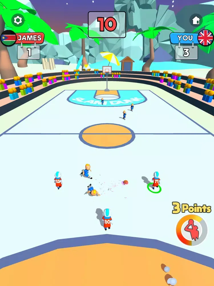 ภาพหน้าจอของ Dribble Dunk 3D iPad 