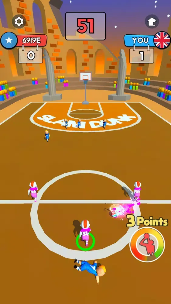 ภาพหน้าจอของ Dribble Dunk 3D
