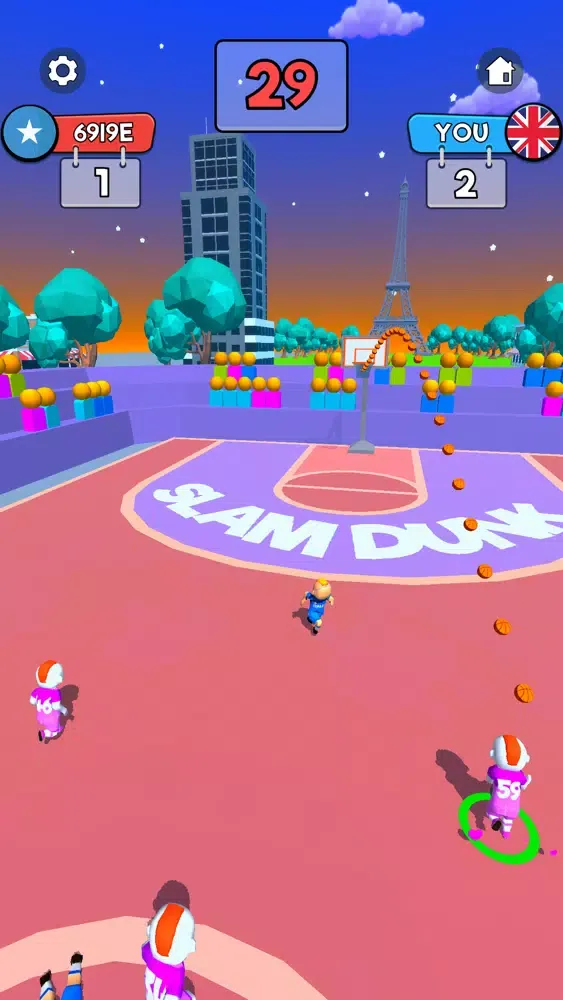 ภาพหน้าจอของ Dribble Dunk 3D