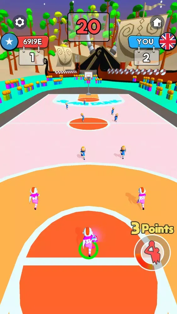 ภาพหน้าจอของ Dribble Dunk 3D