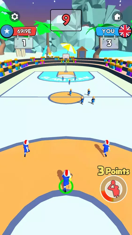 ภาพหน้าจอของ Dribble Dunk 3D