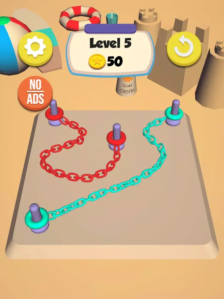 Tangkapan skrin Chain Knots iPad 
