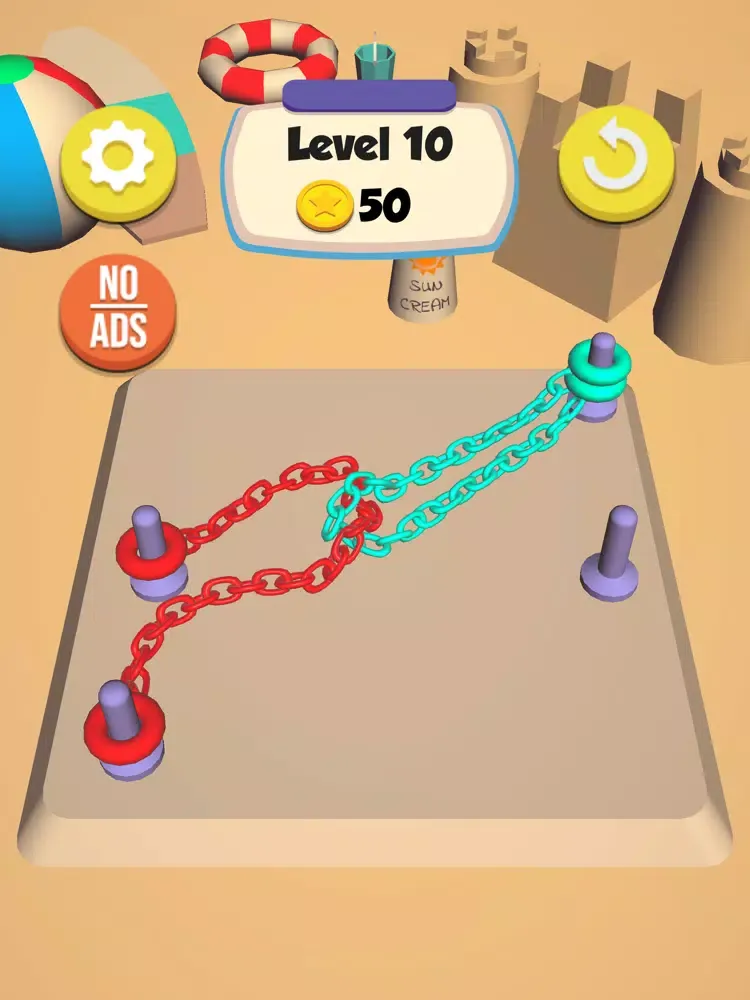 Tangkapan skrin Chain Knots iPad 