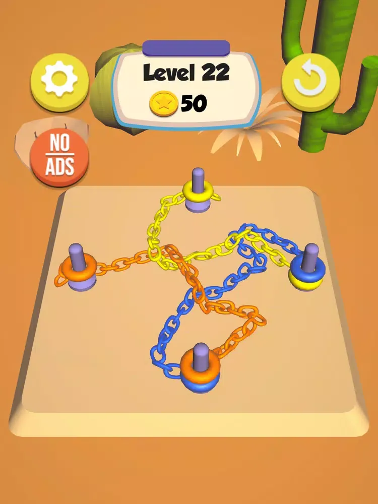 Tangkapan skrin Chain Knots iPad 