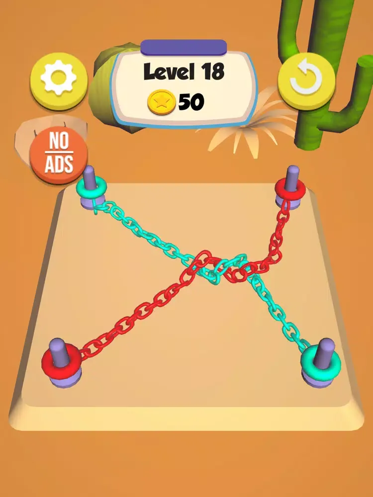 Tangkapan skrin Chain Knots iPad 