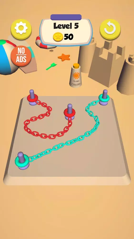 Tangkapan skrin Chain Knots