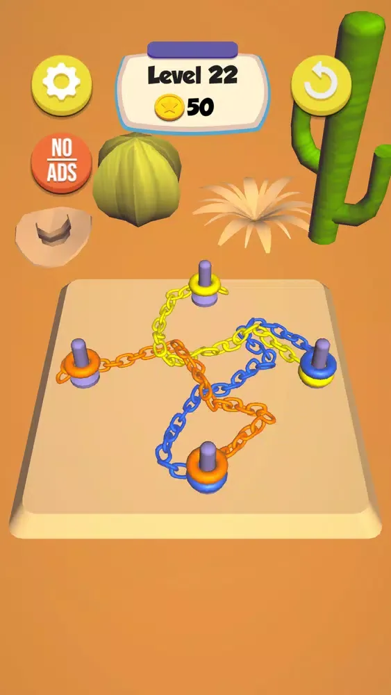 Tangkapan skrin Chain Knots