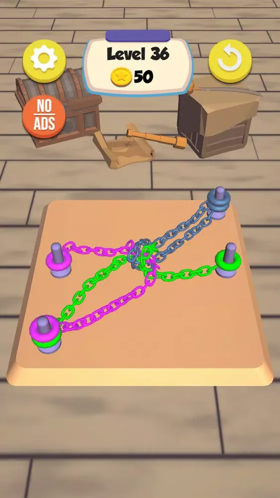 Tangkapan skrin Chain Knots