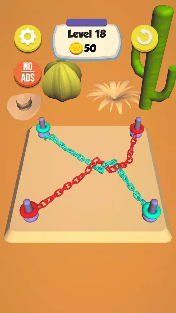 Tangkapan skrin Chain Knots