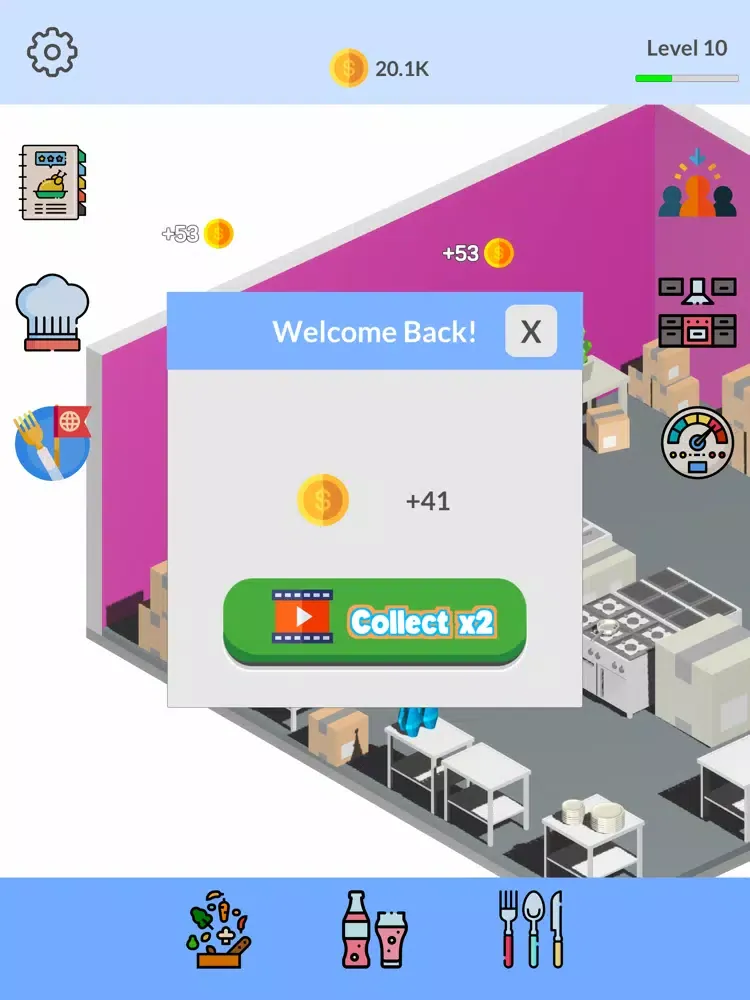 Idle Cook 3D iPad  Screenshots