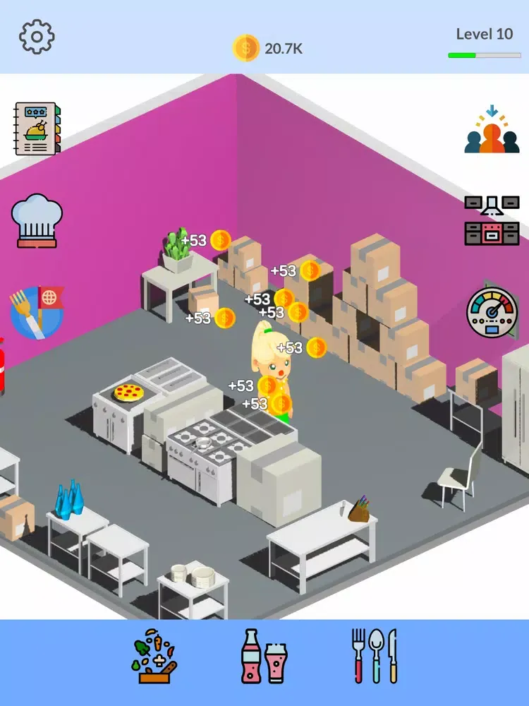 Idle Cook 3D iPad  Screenshots
