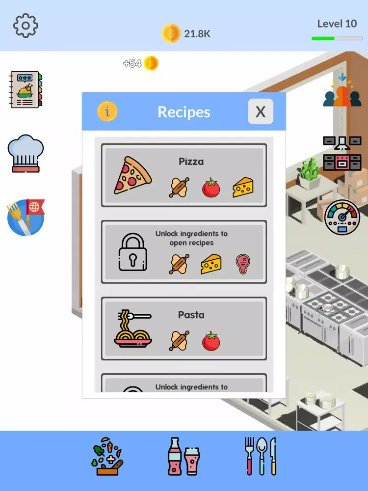 Idle Cook 3D iPad  Screenshots