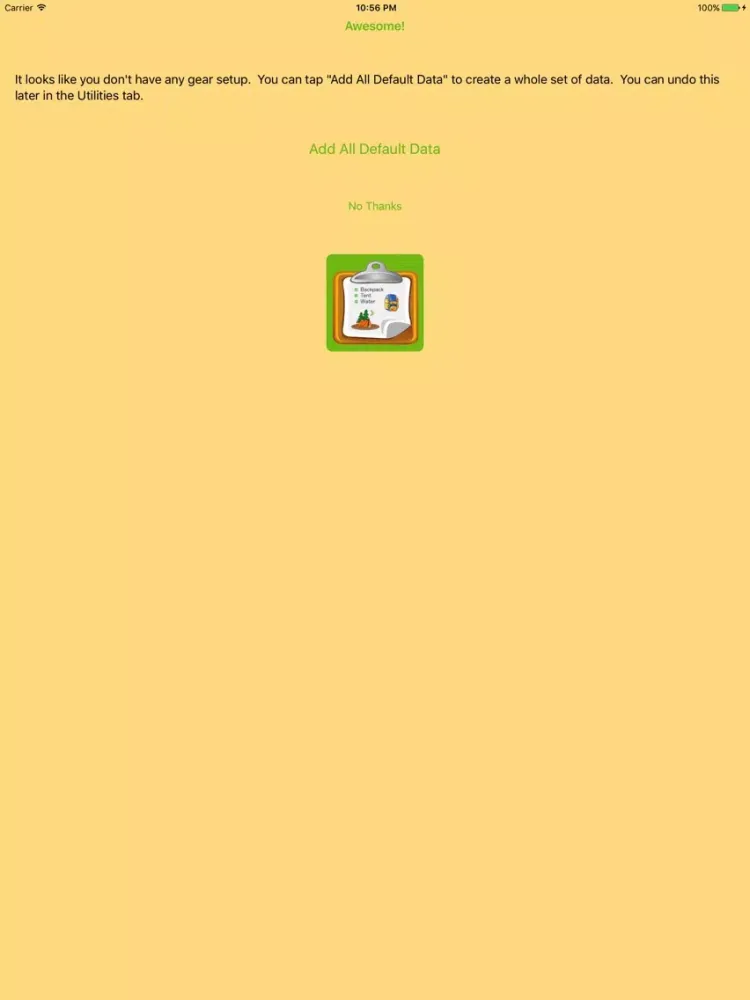 صور Backpacker Checklist iPad 