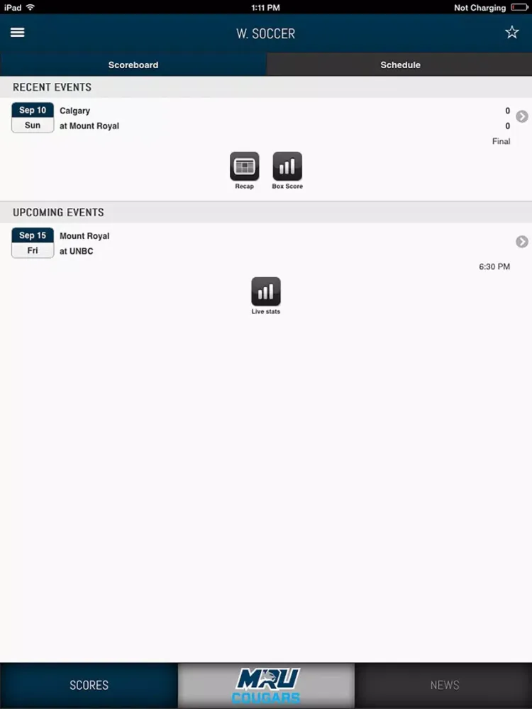 COUGNATION Front Row iPad 应用截图