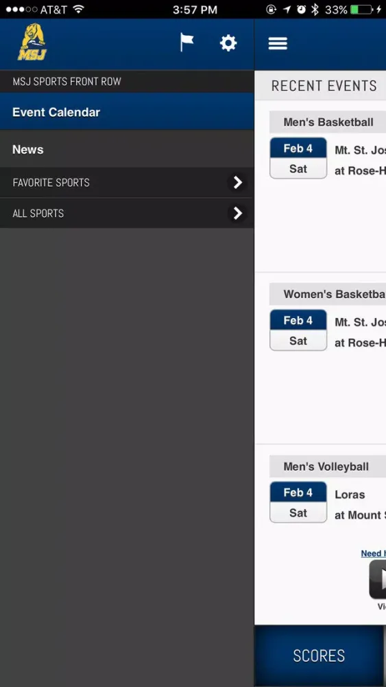 Capturas de pantalla de MSJ Sports Front Row