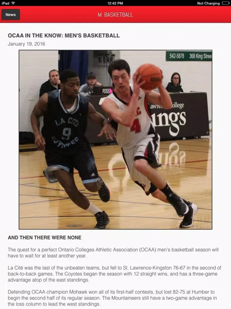 OCAA Front Row iPad  スクリーンショット