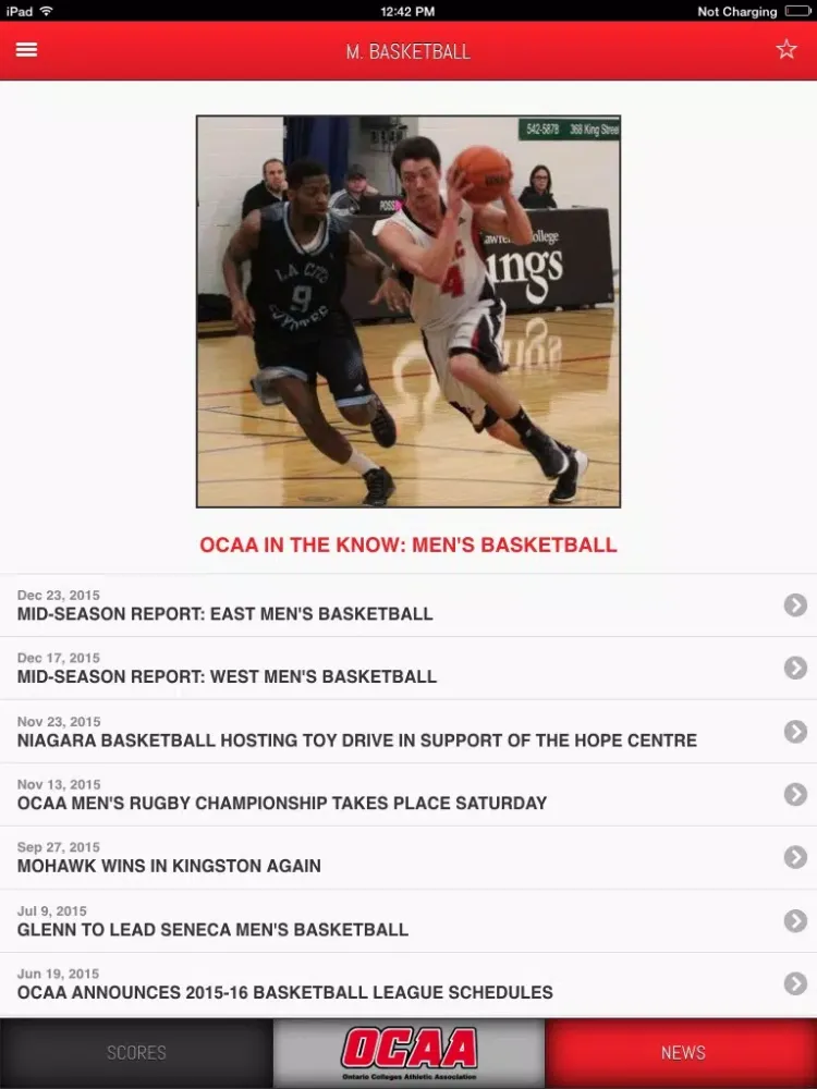 OCAA Front Row iPad  スクリーンショット