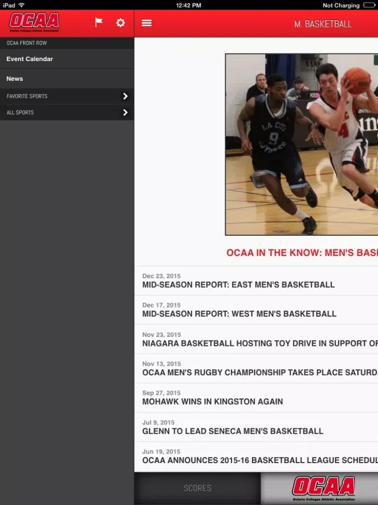 OCAA Front Row iPad  スクリーンショット