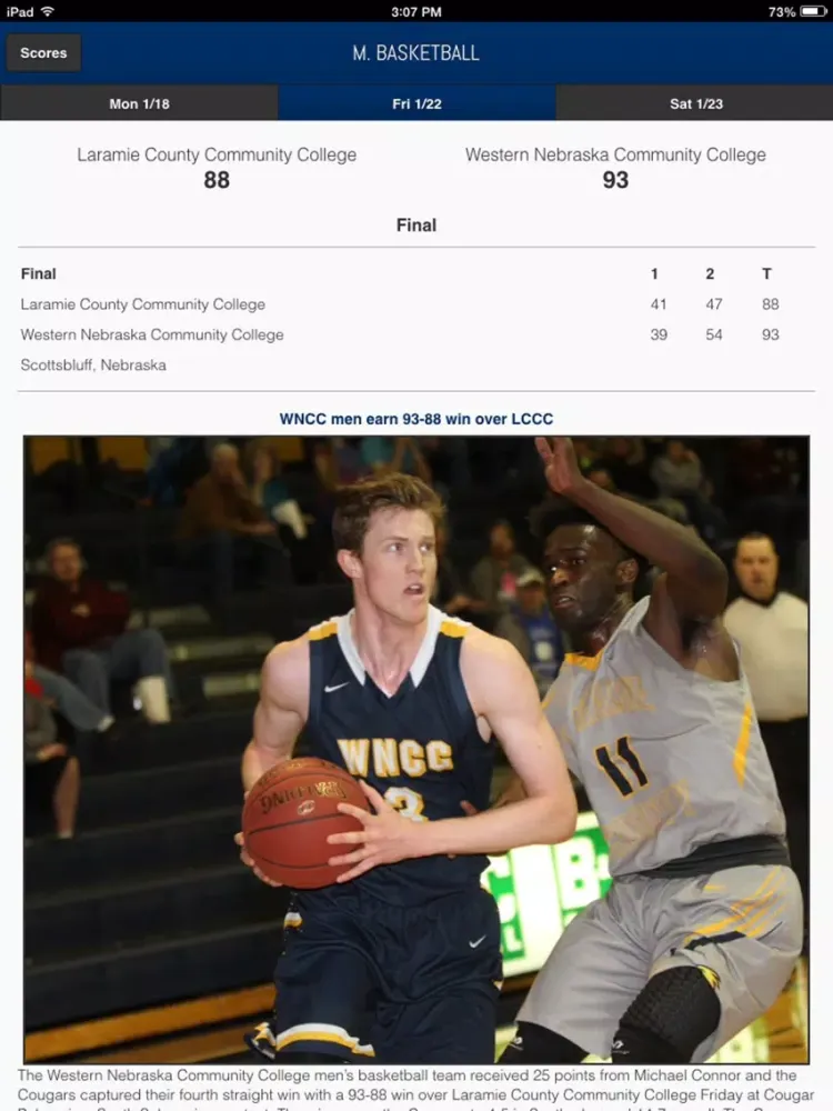 Captures d'écran de WNCC Cougars Front Row iPad 