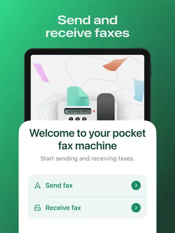 Tangkapan layar Fax From Mobile - Send Faxes iPad 