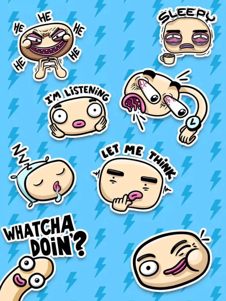 صور Pretty Funny Faces Stickers iPad 