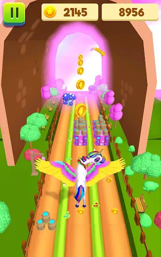 Unicorn Run Pony Running Games应用截图