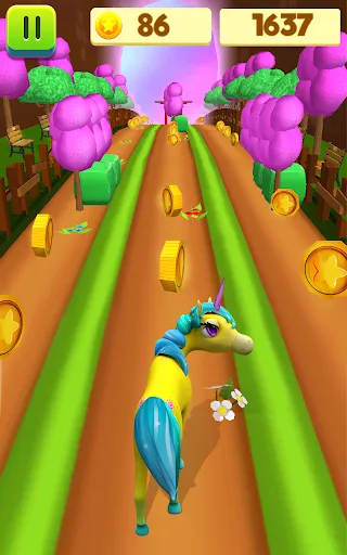 Unicorn Run Pony Running Games应用截图