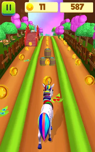 Unicorn Run Pony Running Games应用截图