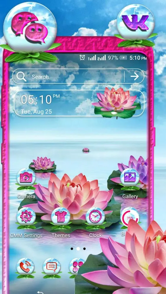 Blue Ocean Lotus Launcher Screenshots