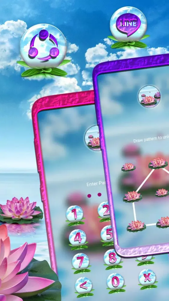 Blue Ocean Lotus Launcher Screenshots