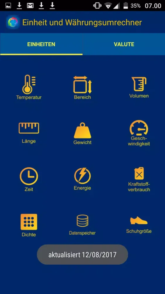 Capturas de pantalla de Unit & Currency Converter