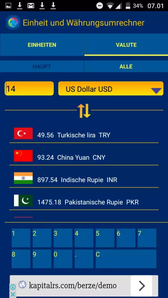 Capturas de pantalla de Unit & Currency Converter