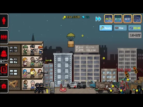 100 DAYS Zombie Survival iPad  Ekran Görüntüleri