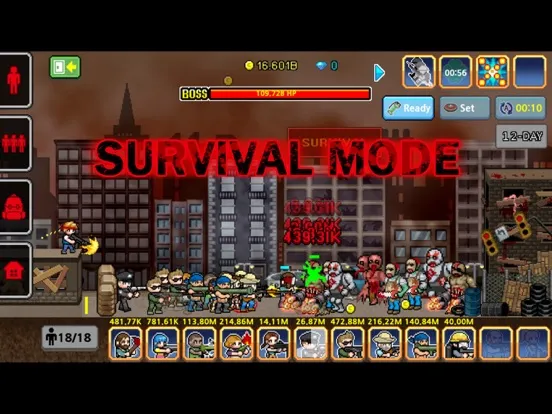 100 DAYS Zombie Survival iPad  Ekran Görüntüleri