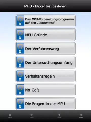 Capturas de tela do MPU Coach iPad 