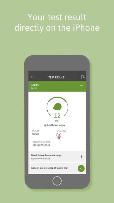 SmarTest Ferritin স্ক্রিনশট
